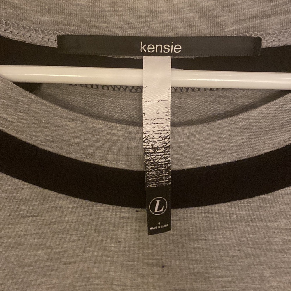 Gray/black Kenzie long sleeve top size large - Picture 3 of 5